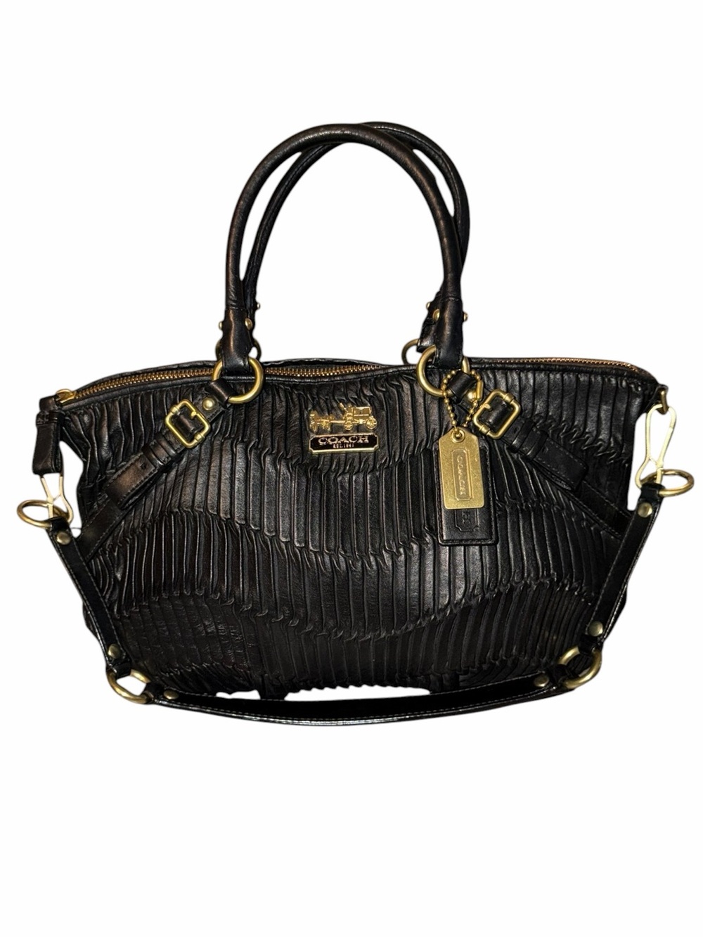 Coach Madison Gathered Leather Sophia Satchel